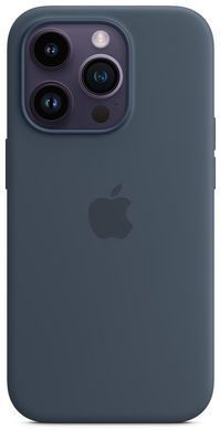 Чохол LUX Silicone Case для iPhone 14 Pro Max Storm Blue without MagSafe