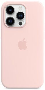 Чохол LUX Silicone Case для iPhone 14 Pro Chalk Pink with MagSafe