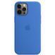 Чохол Silicone для iPhone 12 Pro Max (LUX) without MagSafe Capri Blue
