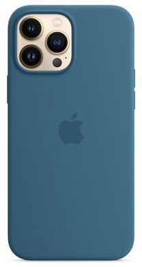 Чохол Silicone для iPhone 13 Pro Max (LUX) without MagSafe Blue Jay
