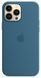 Чохол Silicone для iPhone 13 Pro Max (LUX) without MagSafe Blue Jay