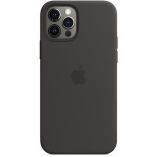 Чохол Silicone для iPhone 12 Pro Max (LUX) without MagSafe Black