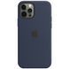 Чохол Silicone для iPhone 12 Pro Max (LUX) without MagSafe Deep Navy