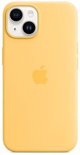 Чохол LUX Silicone Case для iPhone 14 Sunglow with MagSafe