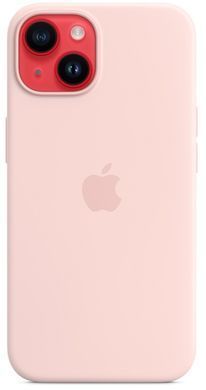 Чохол LUX Silicone Case для iPhone 14 Plus Chalk Pink with MagSafe